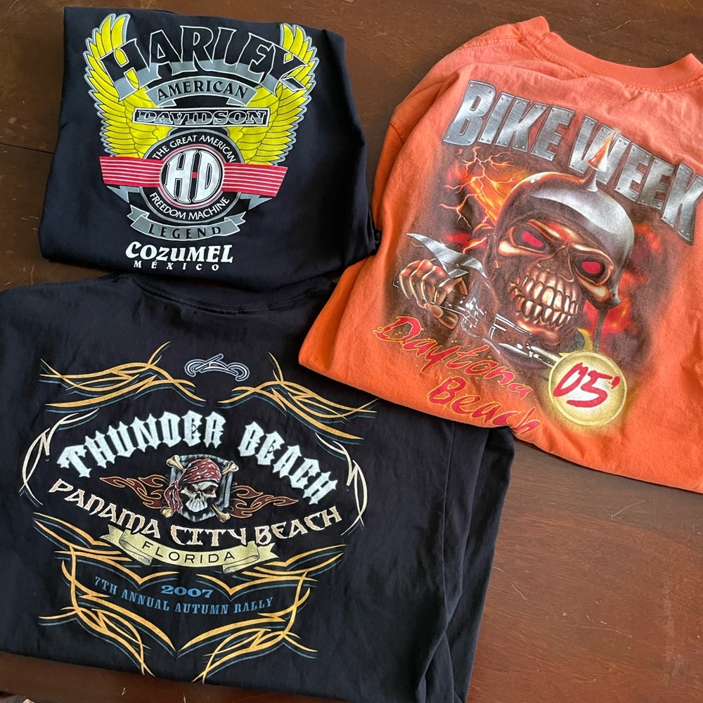 (SOLD) Biker tee bundle